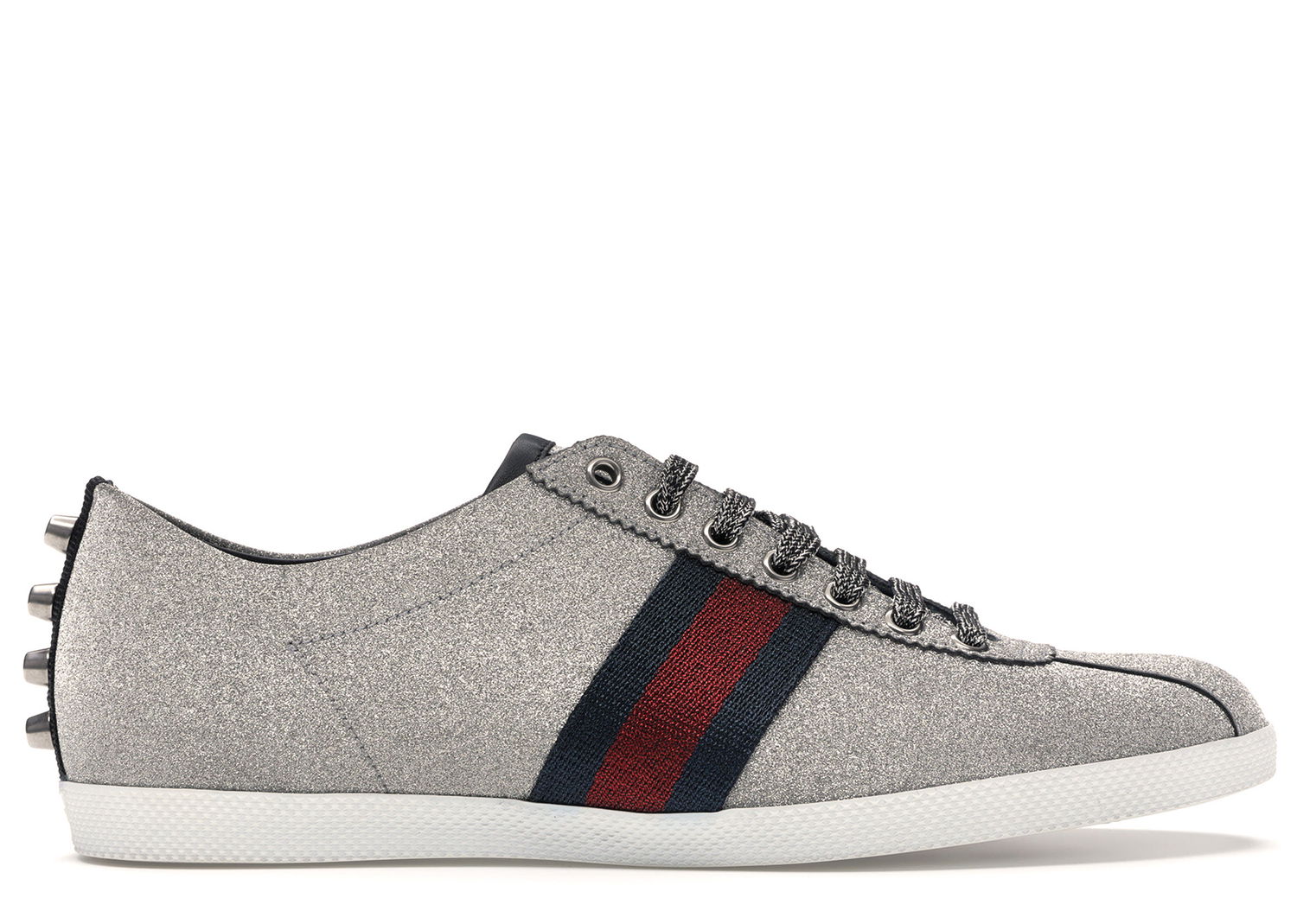 Кецове и обувки Gucci Bambi Web 'Silver' Металик | 414684 KW040 8162, 0