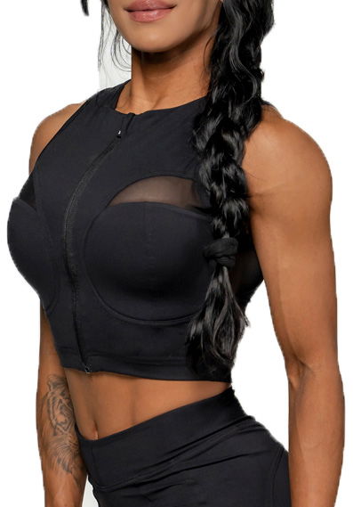 Потник NEBBIA NEBBIA INTENSE Mesh Compression Push-Up Top Черно | 8424010