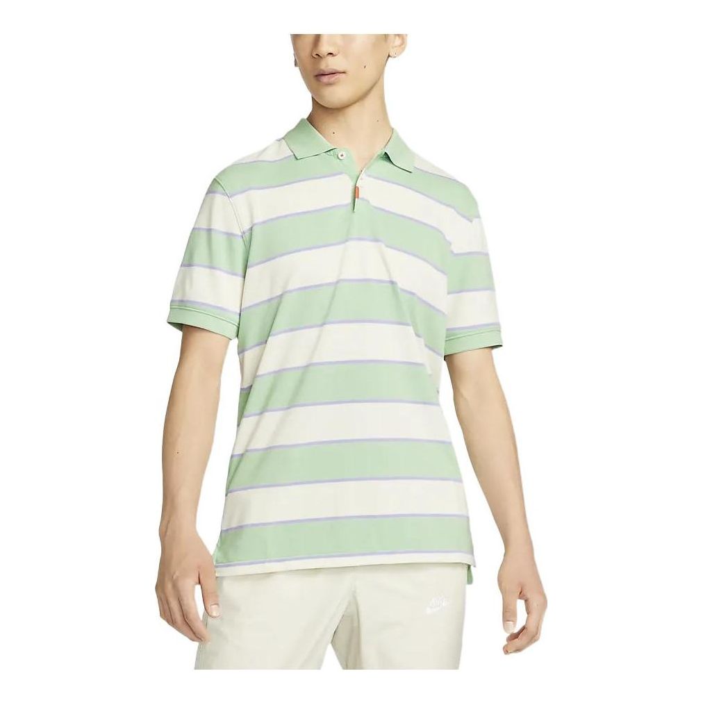 Поло тениска Nike Stripe Short Sleeve Polo Shirt Зелено | DH0901-308, 0