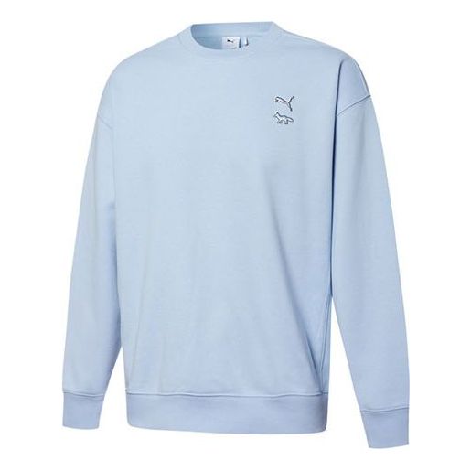 Пуловер Puma Unisex Round-neck Sweatshirt by Maison Kitsune Синьо | 532324-92, 0