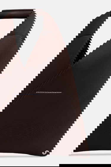 Дамска чанта Maison Margiela Triangle Fabric Top Handle Bag Кафяво | S54WD0043.P6414.T2625, 2