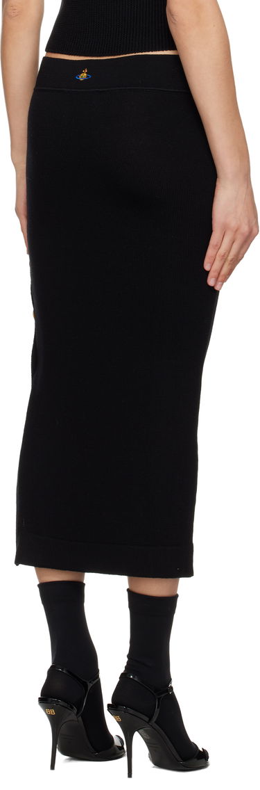 Пола Vivienne Westwood Pamela Rib Knit Buttoned Midi Skirt Черно | 1802001F-Y002M-, 2