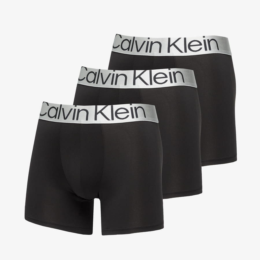 Боксерки CALVIN KLEIN Reconsidered Steel Microfiber Boxer Brief 3 Pack Черно | NB3075A 7V1, 0