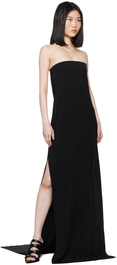 Pокля Ann Demeulemeester Strapless Maxi Dress Черно | 2401-W-JDR30-FA433-099, 3