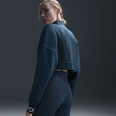 Суитчър Nike Cropped Fleece Sweatshirt Тюркоазено | fv8097-478, 3