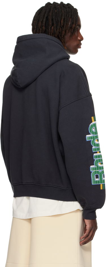 Суитчър Rhude Rhude Roadway Racing Hoodie Черно | RHPF25HO08012, 2