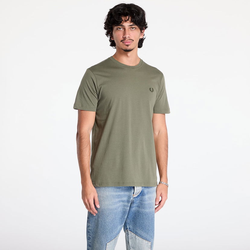 Тениска Fred Perry Crew Neck T-Shirt Laurel Wreath Green/ Night Green L Зелено | M1600 W49