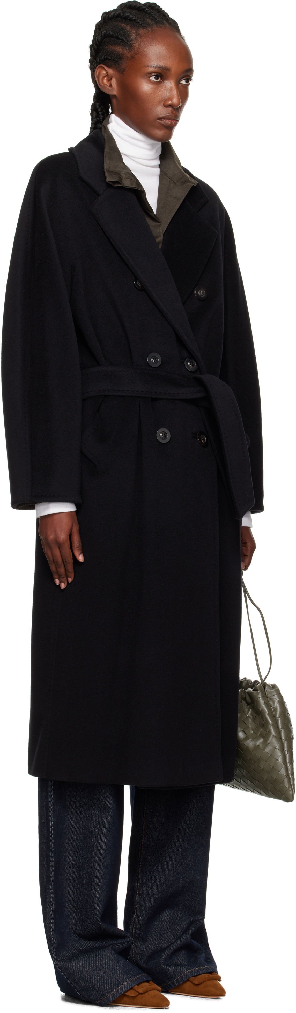 Палта Max Mara Max Mara Madame Double-Breasted Wool Coat Черно | 2521018011600, 1