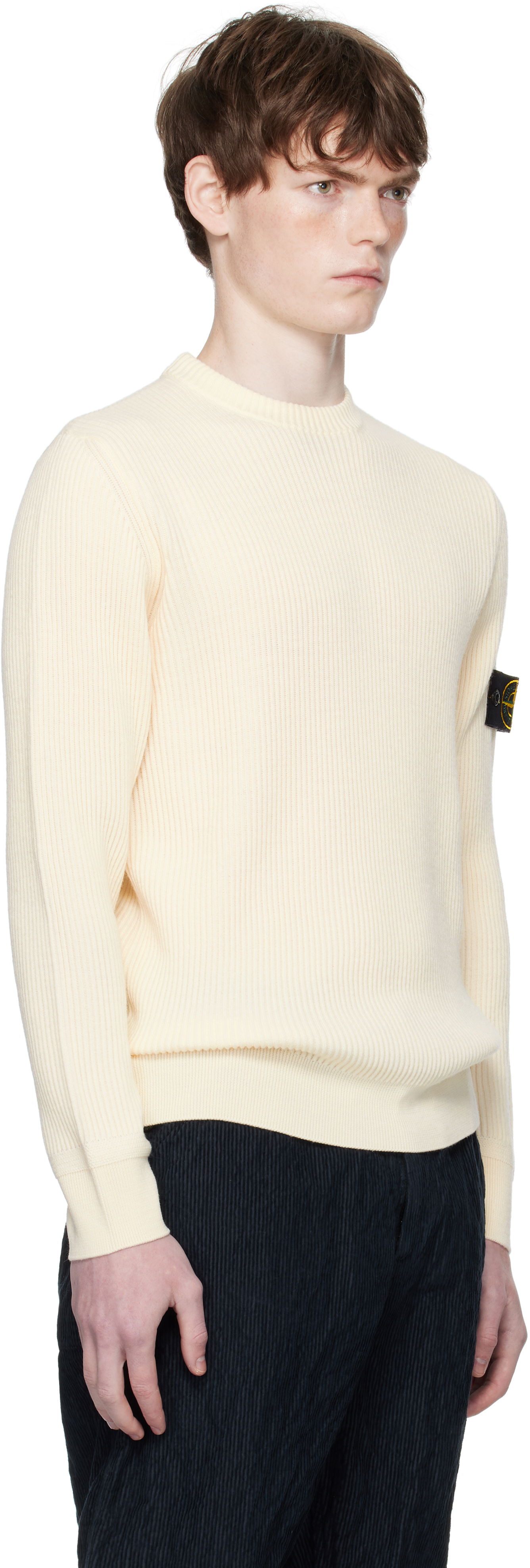 Пуловер Stone Island Stone Island Full Rib RWS Wool Sweater Жълто | K2S15 5100053 S00C2, 1