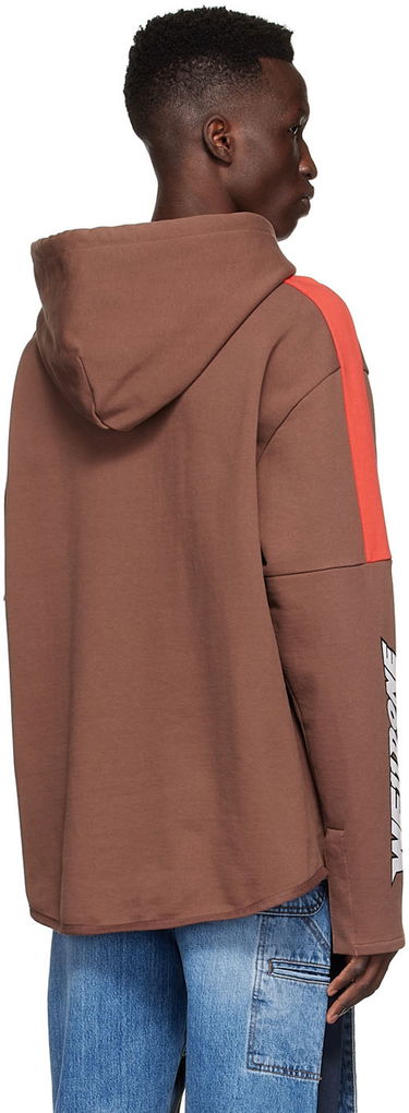 Суитчър We11done We11done Cotton Hoodie Кафяво | WD-TH1-22-556-U-BR, 2