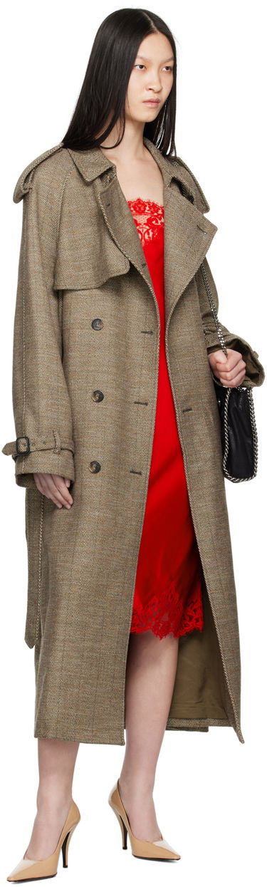 Тренчкот Stella McCartney Stella McCartney Belted Trench Coat Кафяво | 6700383EJ701, 4