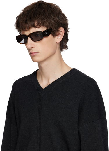 Слънчеви очила Prada Chunky Geometric Sunglasses Symbole Кафяво | 0PR 17WS 20D50Q49 8056262511459, 3