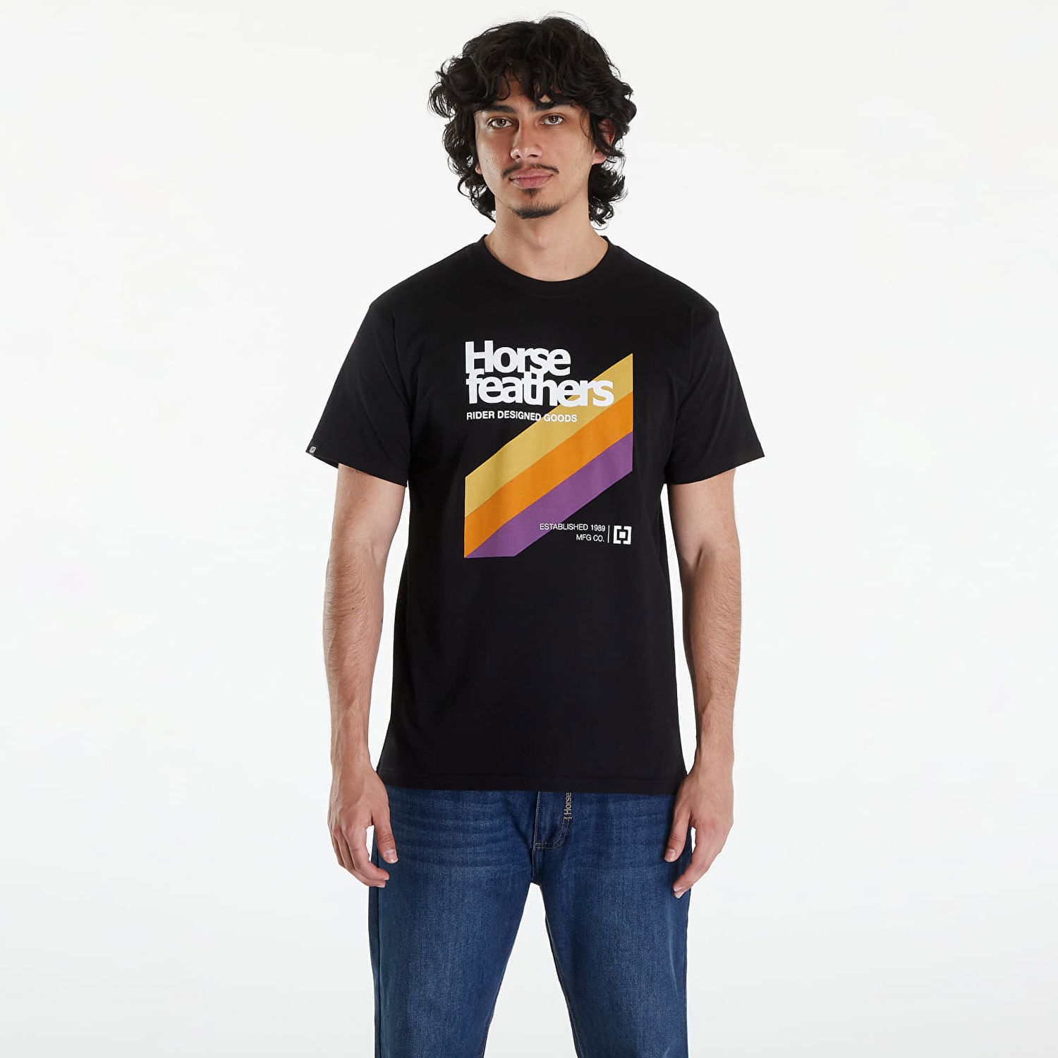 Тениска Horsefeathers VHS T-Shirt Black Черно | SM1339A, 0