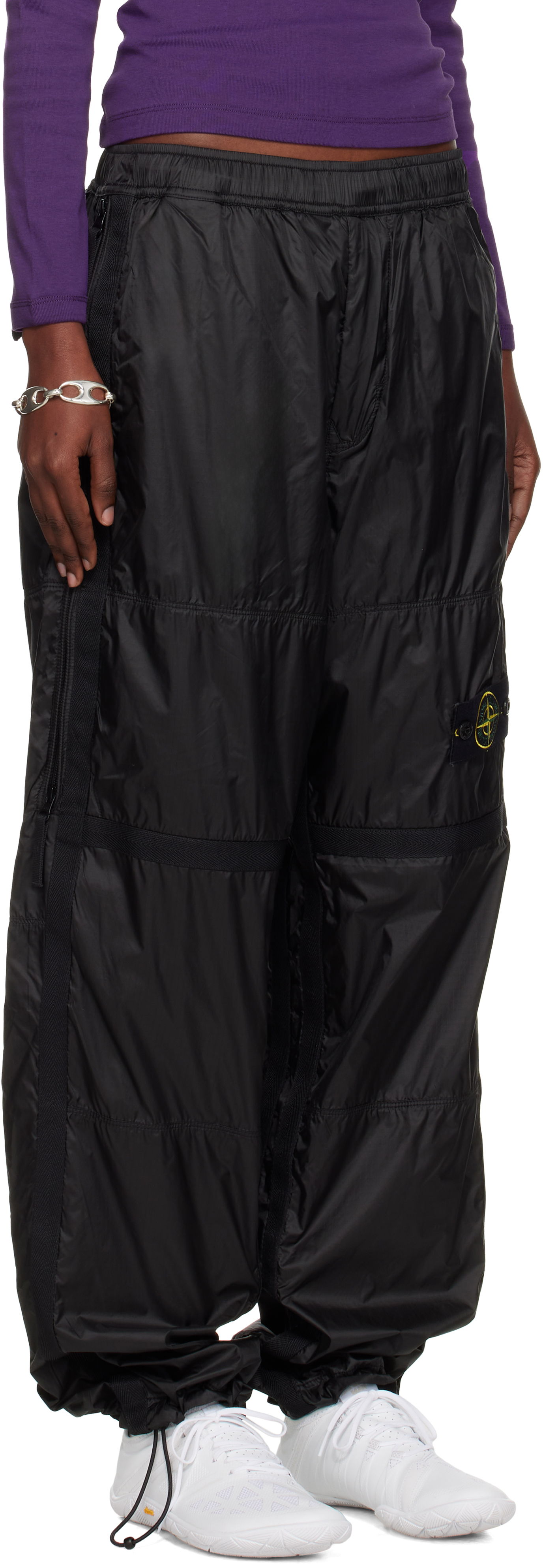 Панталони Stone Island Stone Island Ripstop Light HT Nylon Trousers Черно | K2S15 3100027 S0163, 1