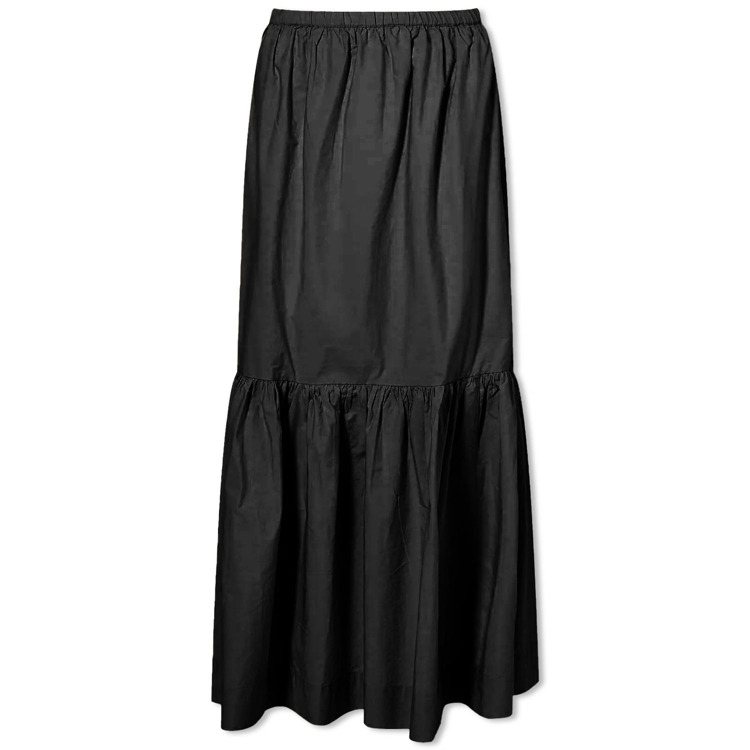 Пола GANNI Maxi Flounce Skirt Черно | F7919-099, 0