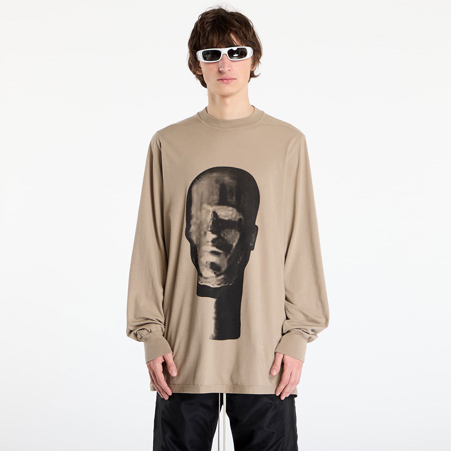 Тениска Rick Owens Rick Owens DRKSHDW Jumbo Long Sleeve T-Shirt Бежово | DU02E7261 RNEP1 8809, 0