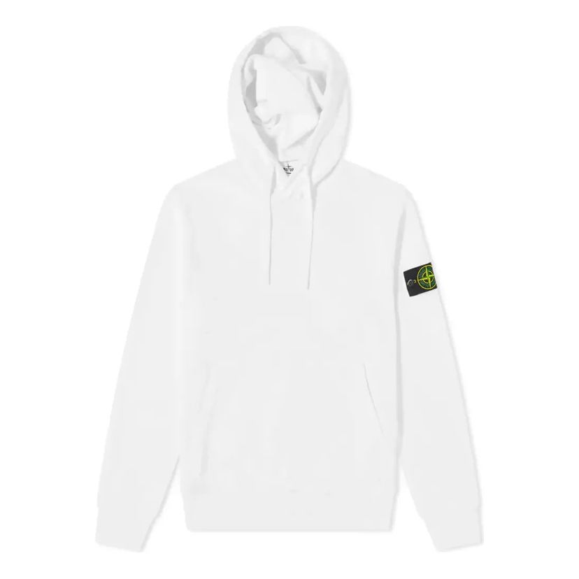 Суитчър Stone Island Garment Dyed Popover Hoodie Бяло | 741564151-V0001