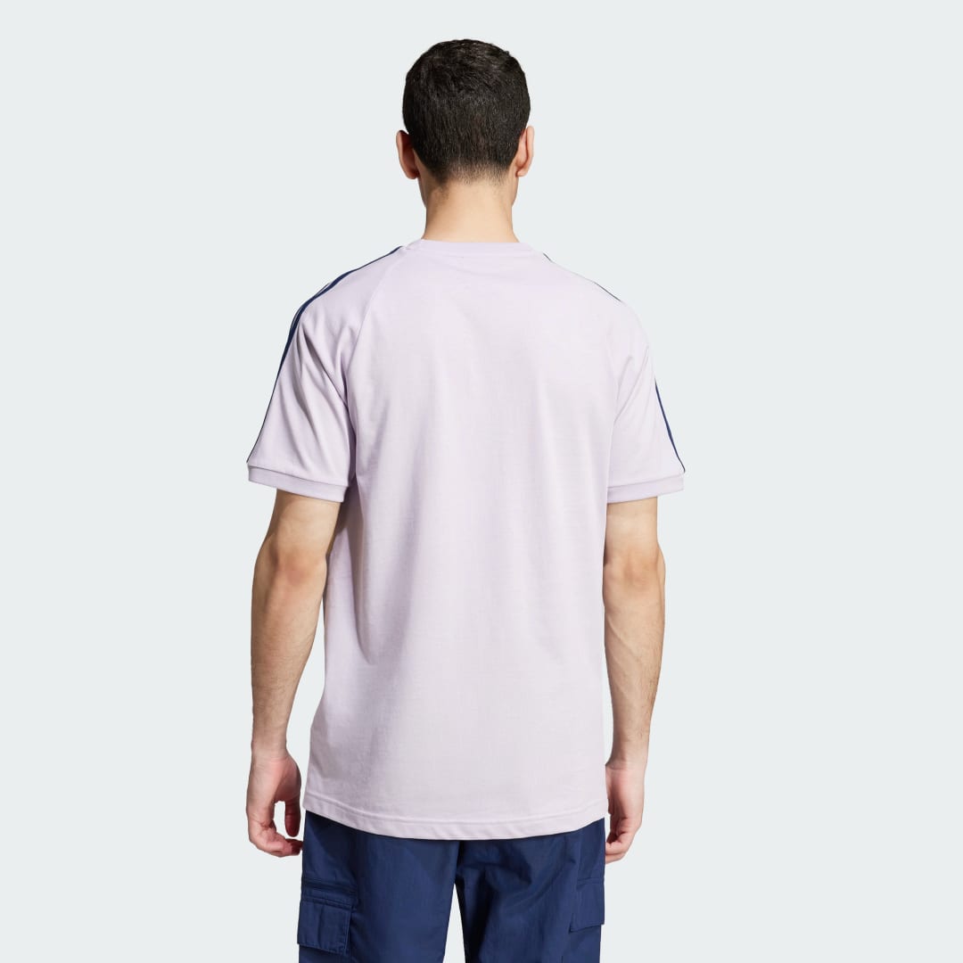 Тениска adidas Performance 3-Stripes Panel T-Shirt Лилаво | JD4278, 1