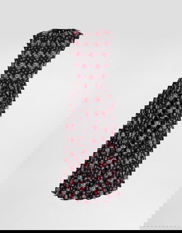 Pокля Dolce & Gabbana Dolce & Gabbana Small Flower Bouquets-print Sleeveless Gathered Neck Charmeuse Midi Dress Многоцветен | F60H2TFSA78HN5XK, 0