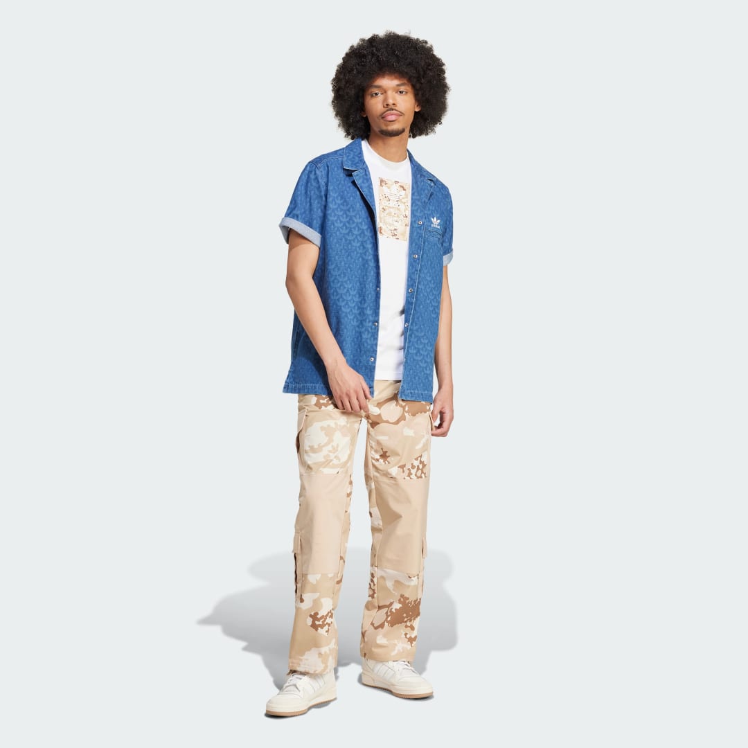 Тениска adidas Performance Camo Label Бяло | IX6743, 1