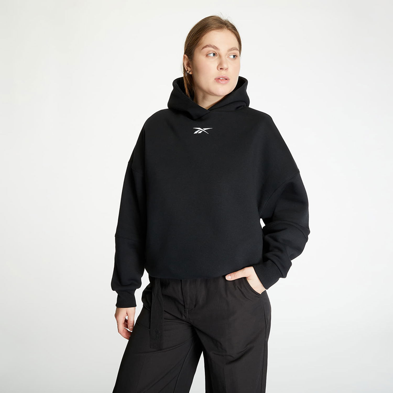 Суитчър Reebok Oversized Hoodie Черно | GM9071, 1