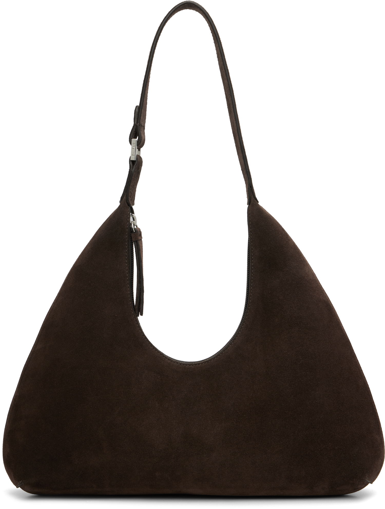 Чанта през рамо BY FAR BY FAR Amber Suede Shoulder Bag Кафяво | MWBSB001KL009BR054PL, 0