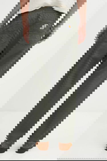 Панталони Carhartt WIP Flint Elasticated Waist Relaxed Pants Зелено | I029919.2ZXGD, 2