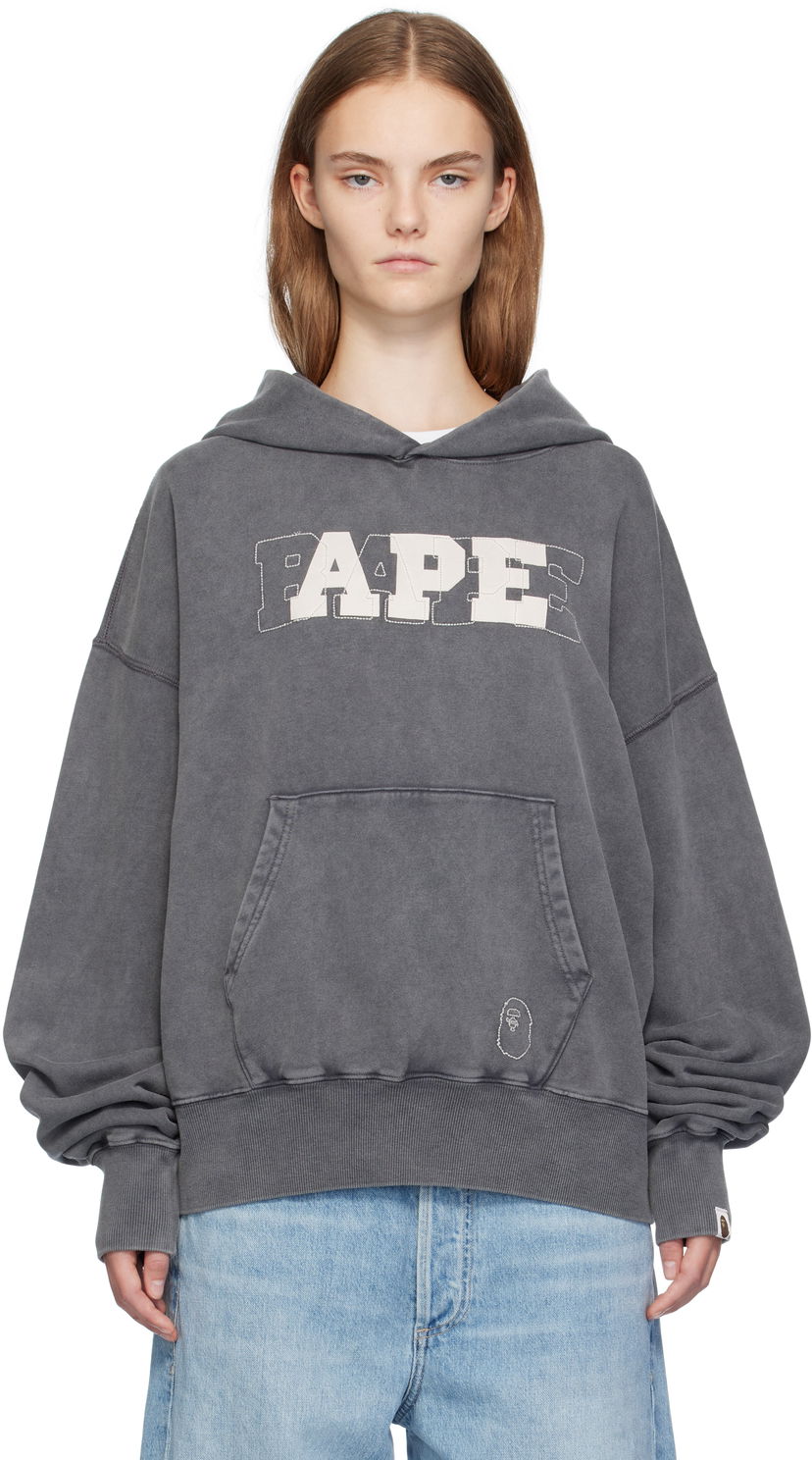 Суитчър BAPE Oversized Hoodie Сиво | 001PPK802003L