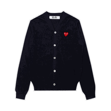 Пуловер Comme des Garçons PLAY Knit Cardigan Red Heart Тъмно синьо | AZ N008 051 2, 0
