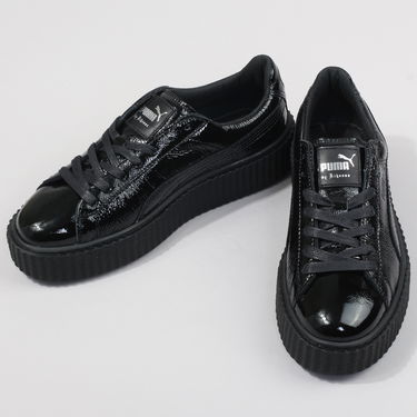Кецове и обувки Puma Creeper Wrinkled Patent Черно | 364465 01, 2