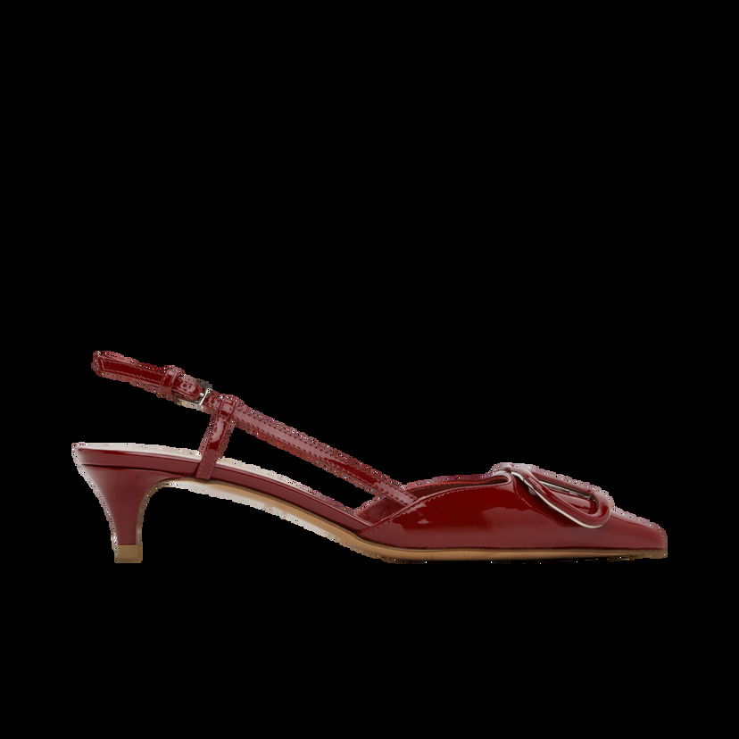 Кецове и обувки Valentino Garavani Red VLogo Signature Slingback Heels Бургунди | 5W2S0Q70TMK