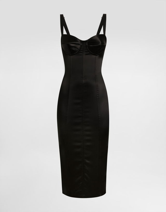 Dolce & Gabbana Satin Midi Dress