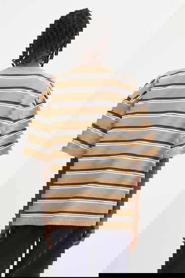 Тениска Carhartt WIP S/S Holm Striped Relaxed Fit T-Shirt Бежово | I035302.37AXX, 2