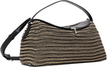 Чанта през рамо TOTEME TOTEME T-Lock Woven-Leather Shoulder Bag Черно | 252-WAL961-LE0134, 4
