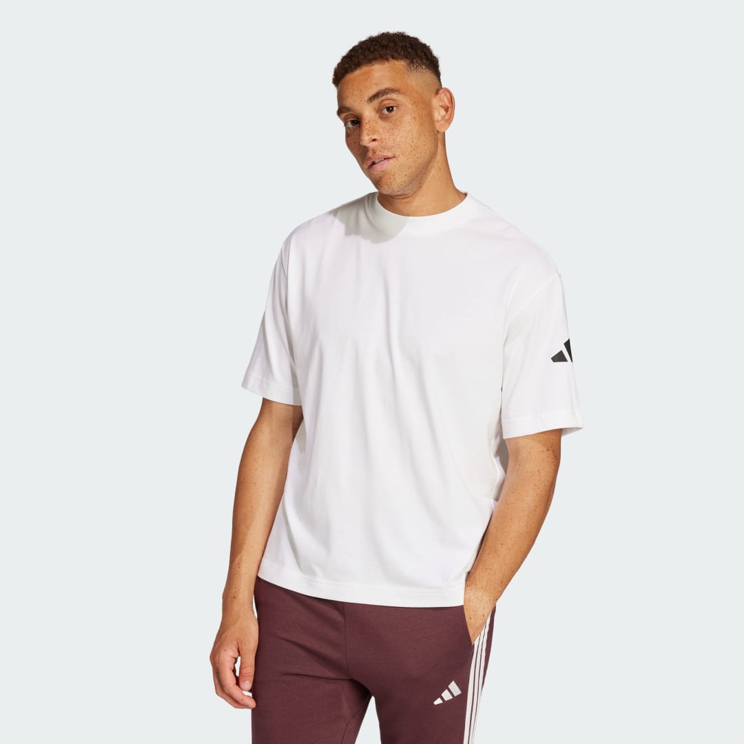 Тениска adidas Performance Loose Fit Logo T-Shirt Бяло | JC9296, 0