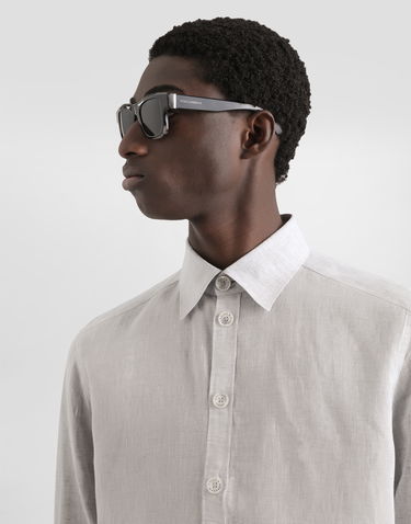 Риза Dolce & Gabbana Dolce & Gabbana Martini Linen Shirt Сиво | G5MM4ZGJ662S8290, 3