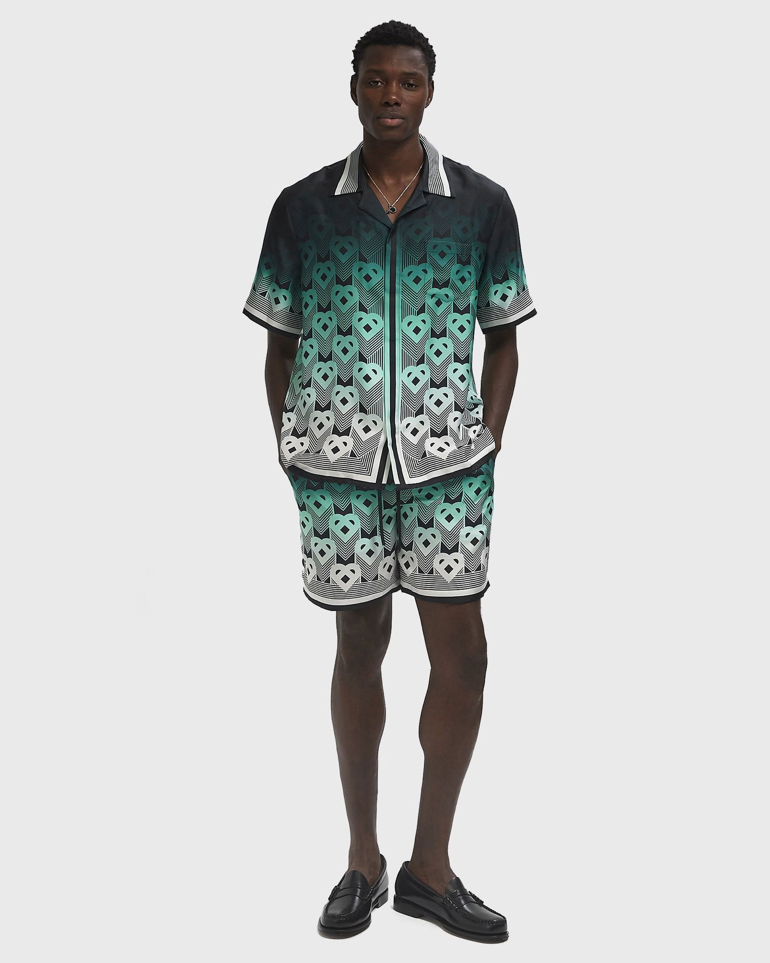 Къси панталони Casablanca Printed Drawstring Shorts Черно | MPF25-TR-012-01, 1