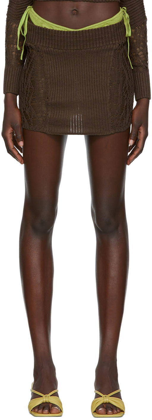 Guizio Knit Mini Skirt
