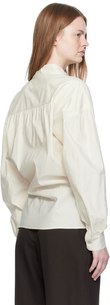 Риза LEMAIRE Straight Collar Twisted Shirt Бяло | SH1141 LF1500, 2