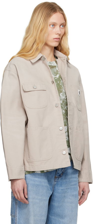 Яке Carhartt WIP Women's OG Michigan Chore Coat Бежово | I034843_8, 2