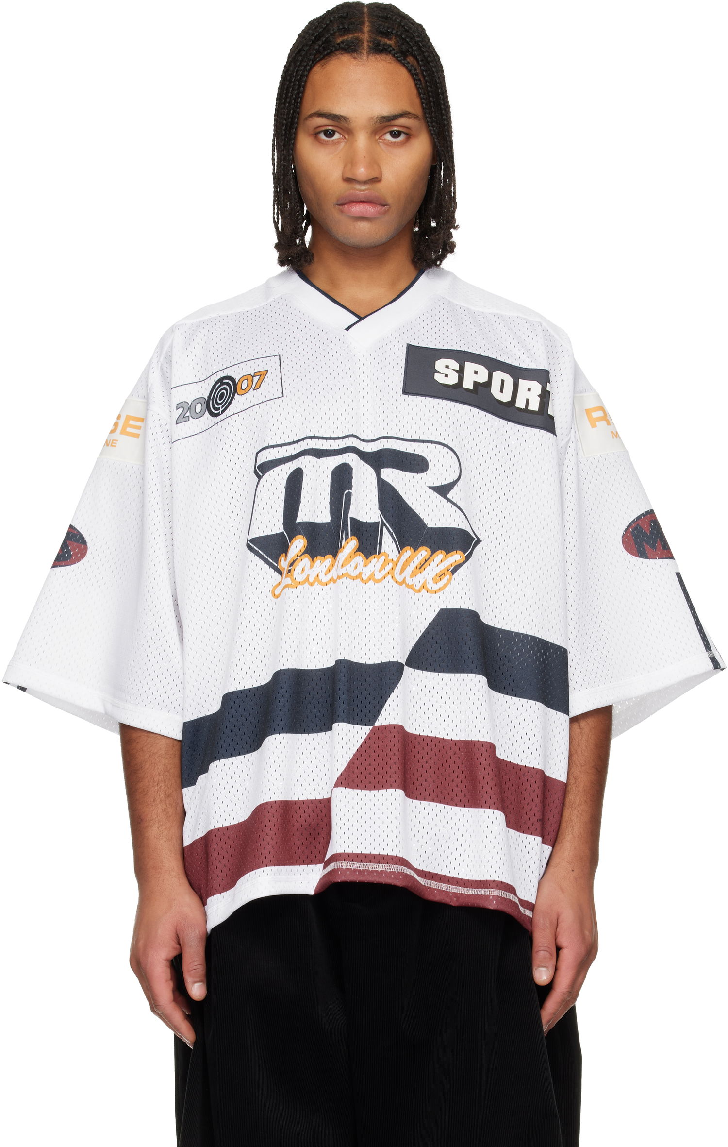 Фланелка Martine Rose Martine Rose Oversized Hockey T-shirt Многоцветен | 129JT10052, 0