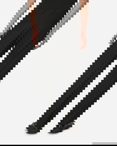 Панталони Off-White Embroidered Wool Slim Zip Trousers Black Черно | OMCA196S23FAB001 1000, 3