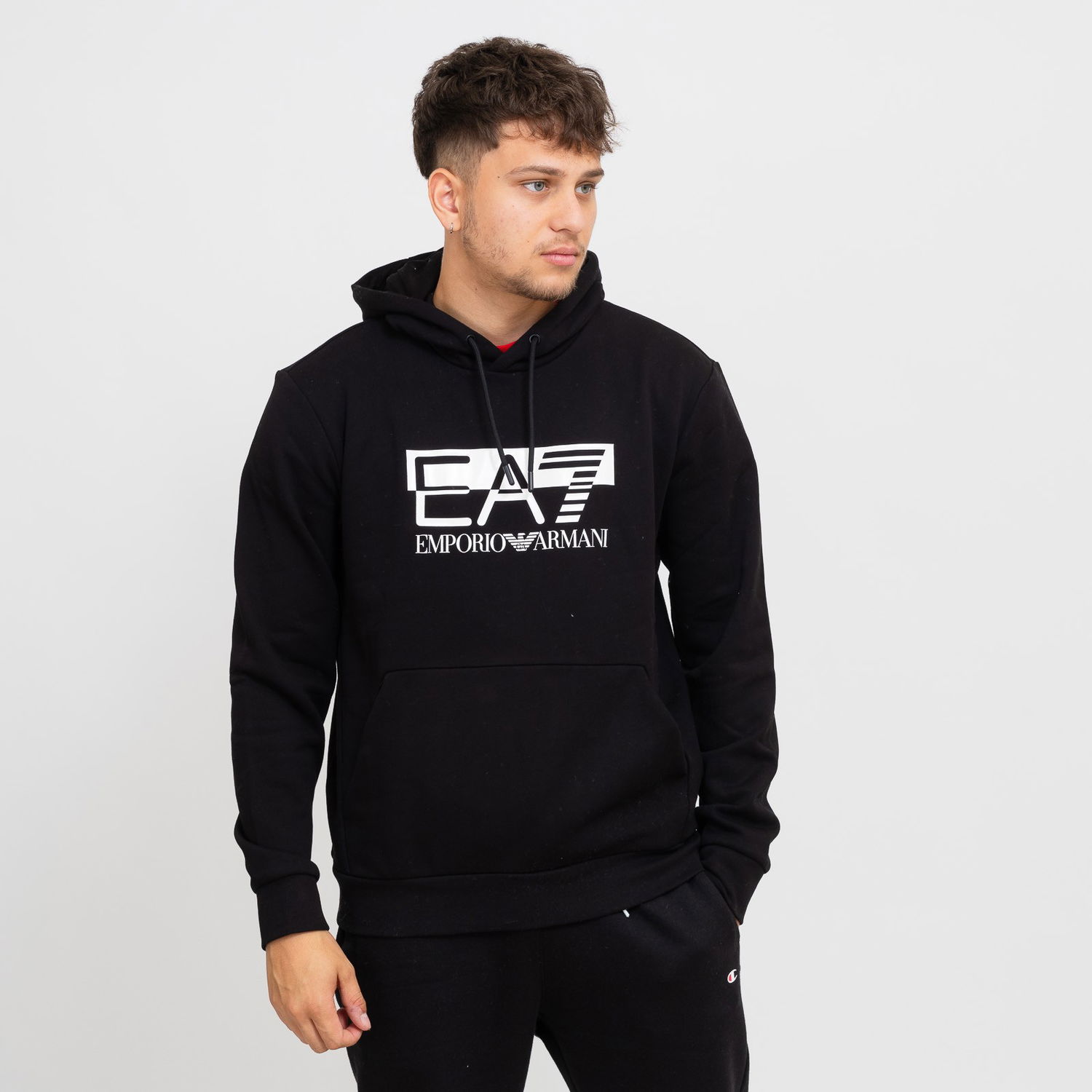 Суитчър Emporio Armani Men's Black Hoodie Черно | 6RPM02-0200, 0