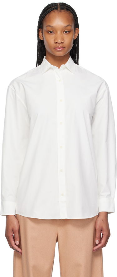 Риза Baserange Long Sleeve Button Up Shirt Бяло | SHOL-CO-SU24, 0