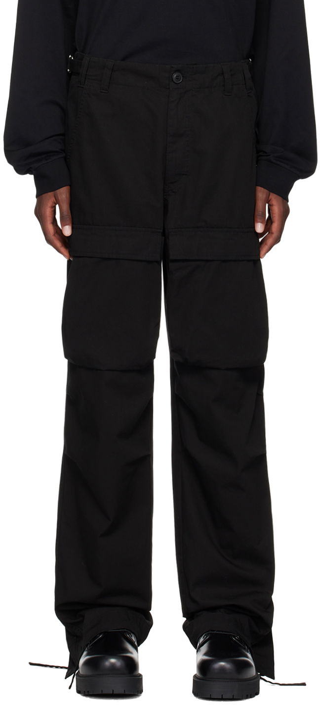 Карго панталони Givenchy Givenchy Flap Pocket Cargo Pants Черно | BM51FH15K5001, 0