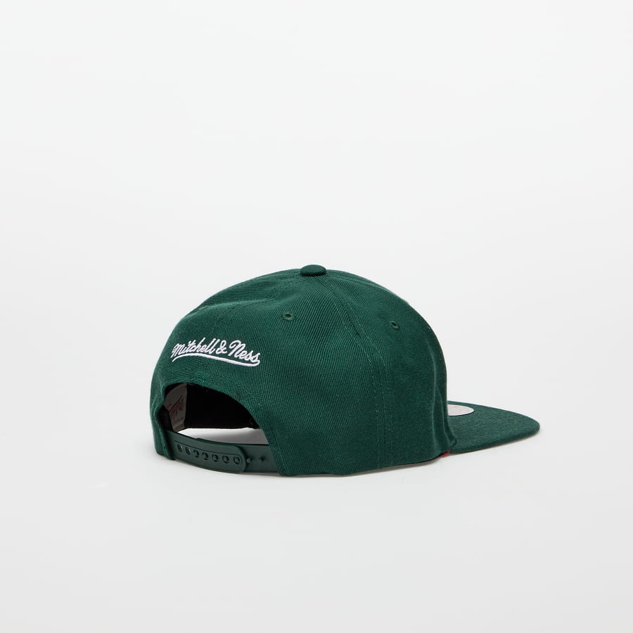 Шапка с козирка Mitchell & Ness Snapback NBA Team Ground 2.0 Snapback Bucks Зелено | HHSS3256-MBUYYPPPGREN, 1