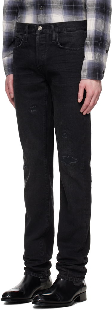 Дънки Tom Ford TOM FORD Stretch Straight Fit Jeans Черно | DPH001-DMC058S25, 3