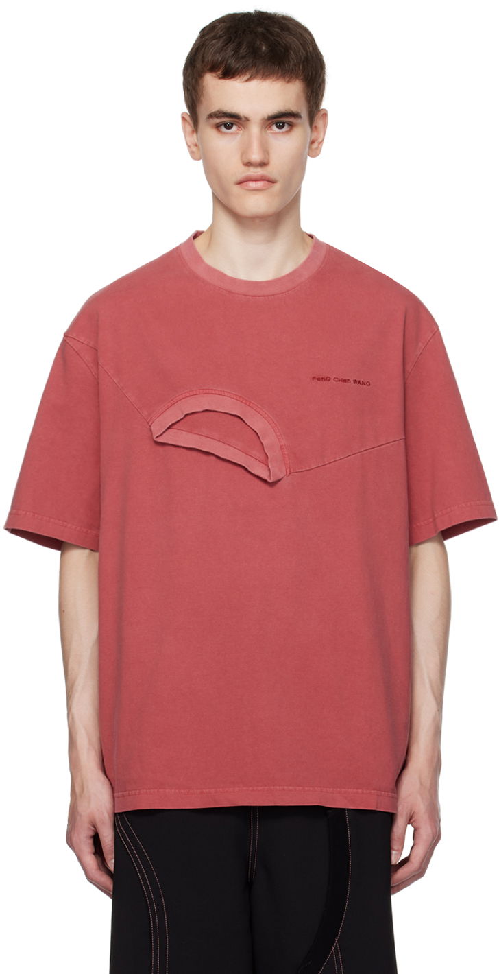 Тениска Feng Chen Wang Feng Chen Wang Double Neck T-Shirt Червено | FMF16TS01, 0