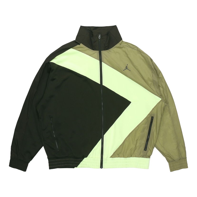 Ветровка Jordan Jordan Wings Diamond Contrasting Colors Jacket Зелено | CI7916-355