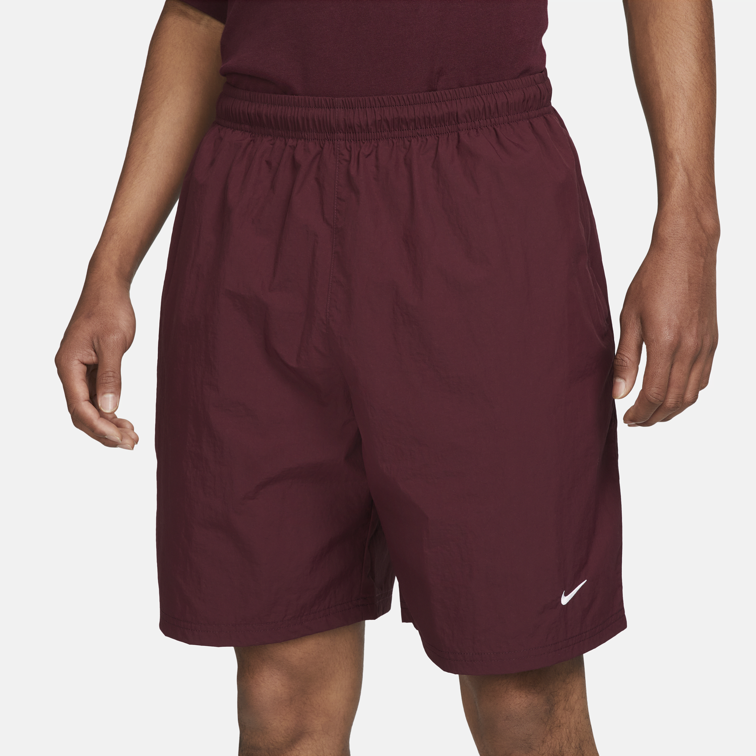Къси панталони Nike Solo Swoosh Woven Shorts Бургунди | DX0749-681, 1